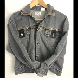 Grey/ jean jacket size large